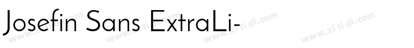 Josefin Sans ExtraLi字体转换